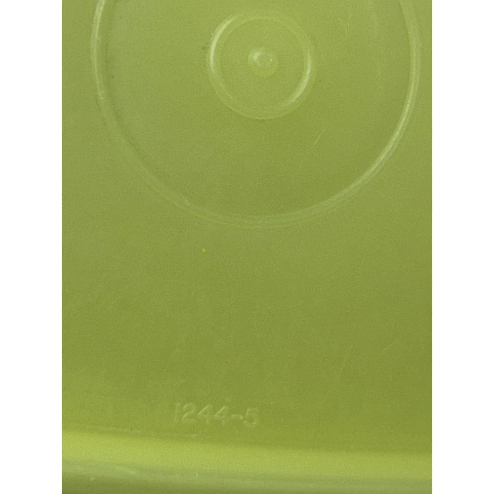 2 Vintage Tupperware Yellow Shelf Saver Storage Containers w/ Lids #1243 **EUC**